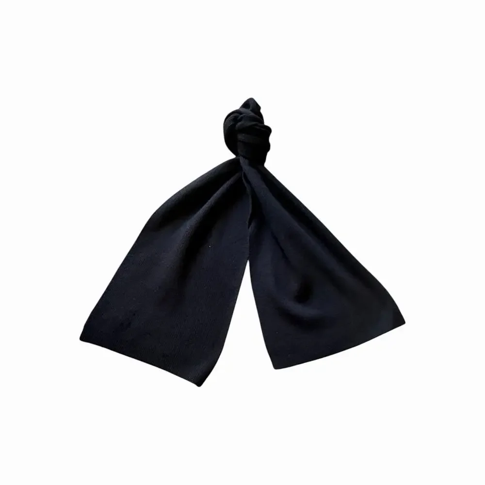 Kenneth Cole New York Black Wool Cashmere Scarf Men’s NWT Soft Knit Winter